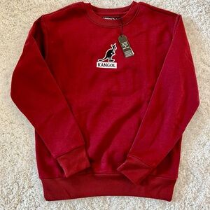 Kangol Men's Deep Red Crewneck Sweatshirt (New, with tags)